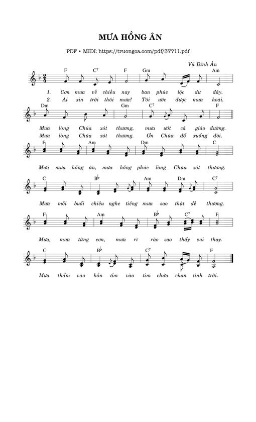 Mưa Hồng Ân - Vũ Đình Ân