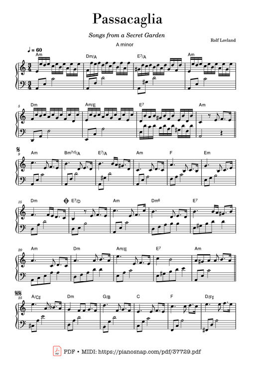 Passacaglia (Secret Garden)