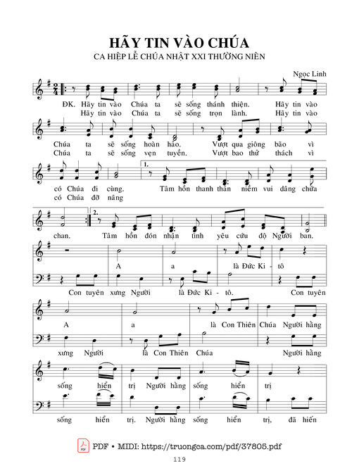 Hãy Tin Vào Chúa - Ngọc Linh