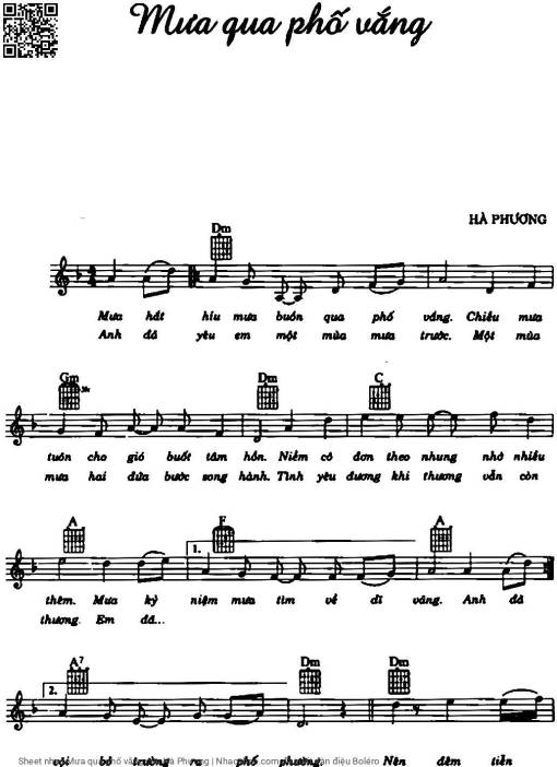 Mưa qua phố vắng