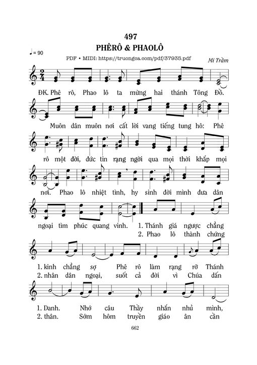 Phêrô Và Phaolô - Mi Trầm