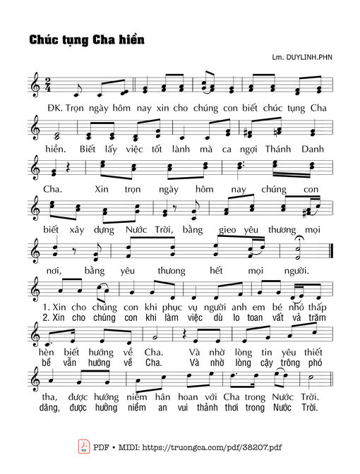 Chúc Tụng Cha Hiền