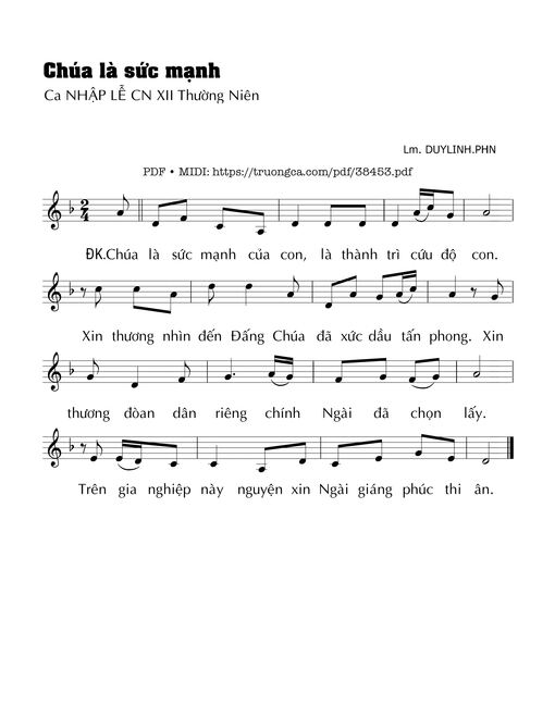 Thánh Vịnh 27, Chúa Là Sức Mạnh