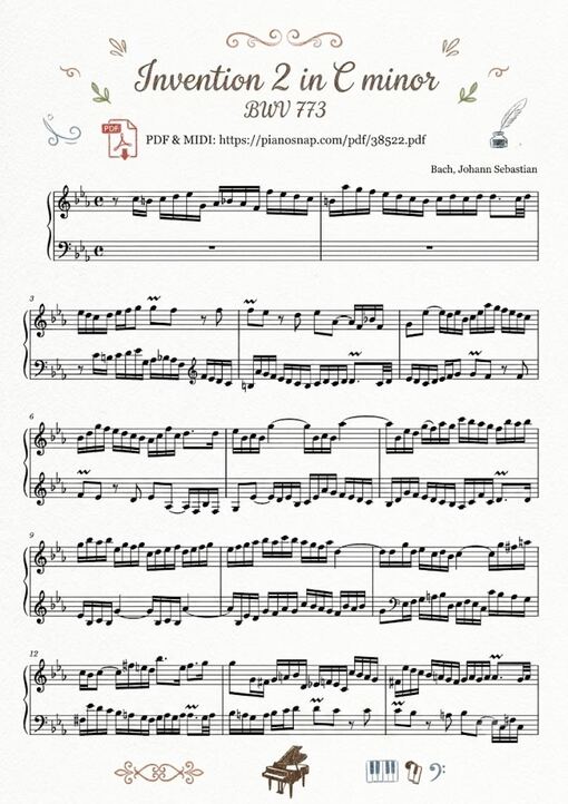 Invention 2 in C minor BWV 773