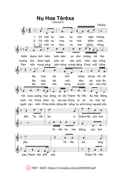 Nụ Hoa Têrêsa -  Têrêsa