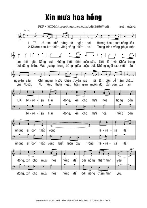 Xin Mưa Hoa Hồng - Thế Thông