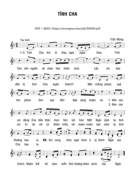 Tình Cha - Trần Mừng