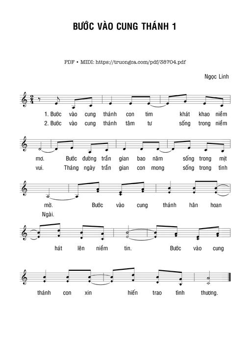 Bước Vào Cung Thánh