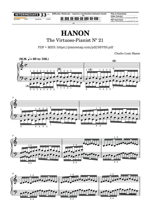 Hanon - The Virtuoso Pianist No. 21
