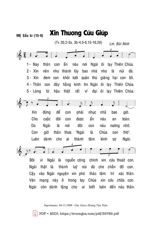 Thánh Vịnh 30, Xin Thương Cứu Giúp