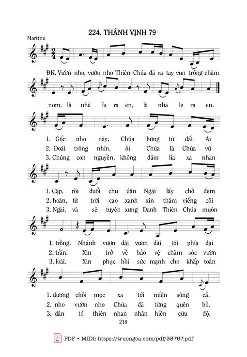 Thánh Vịnh 79, Chúa Nhật 27A Thường Niên