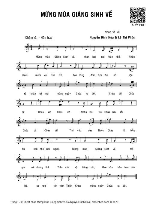 Mừng mùa Giáng sinh về