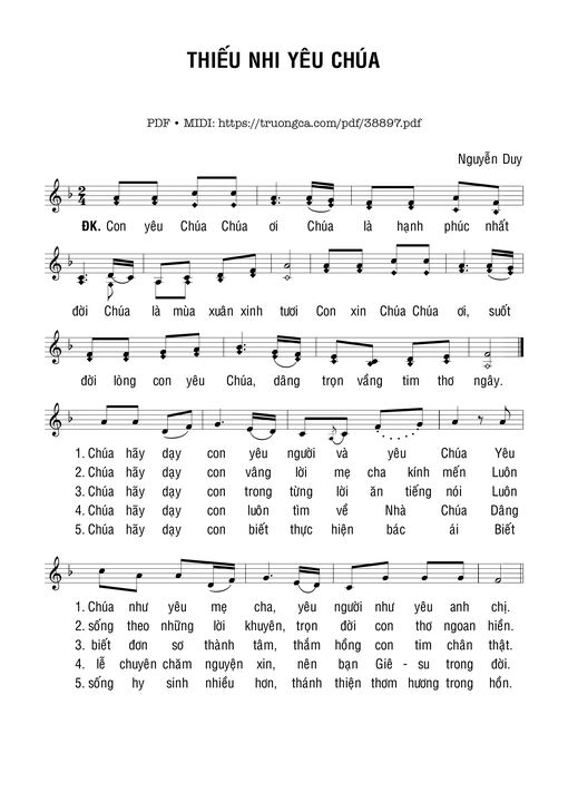 Thiếu Nhi Yêu Chúa