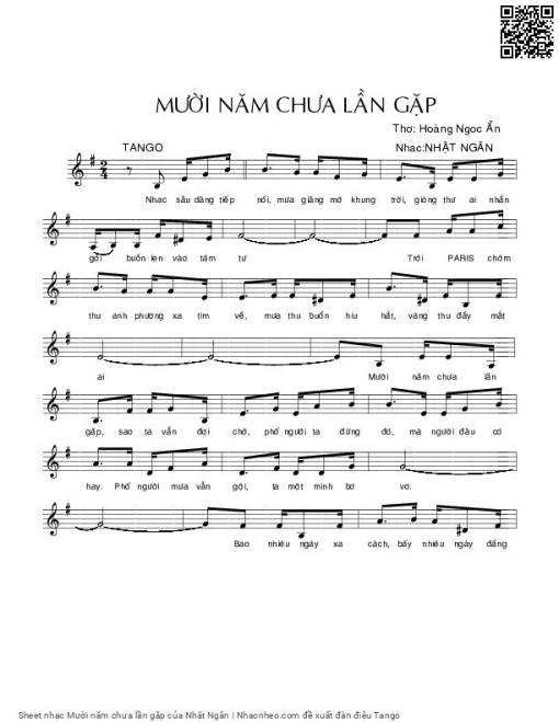 Mười năm chưa lần gặp