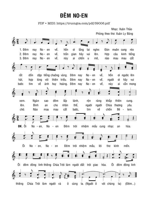 Đêm Noel - Xuân Thảo
