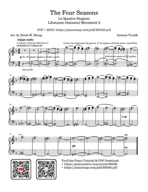 The Four Seasons - L'Autunno (Autumn) Movement 2