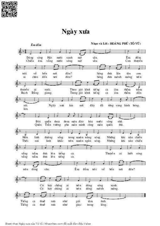 Ngày xưa - Tô Vũ