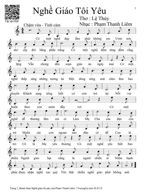 Nghề giáo tôi yêu