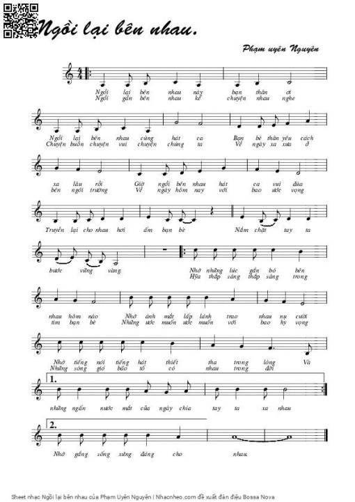 Sheet PDF of Ngồi lại bên nhau