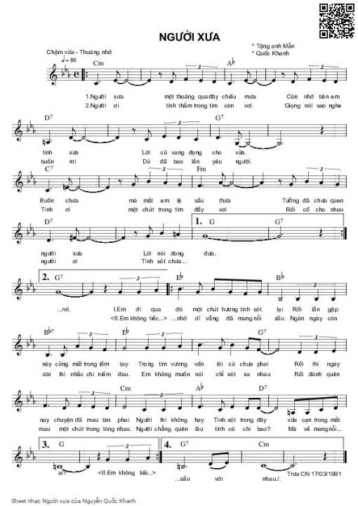 Người xưa - Nguyễn Quốc Khanh