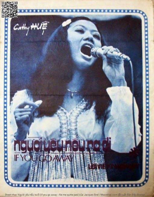 Sheet PDF of Người yêu nếu ra đi (if you go away - Ne me quitte pas)