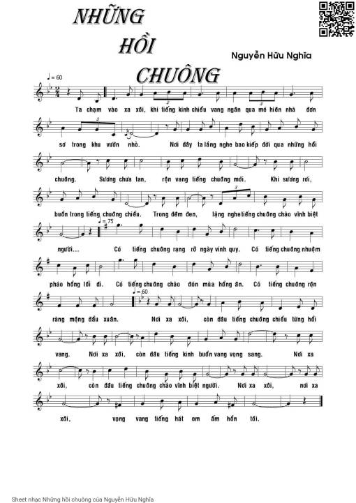 Sheet PDF of Những hồi chuông