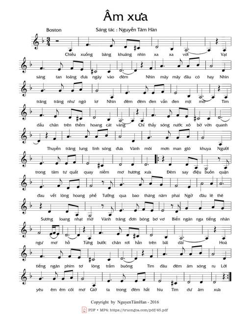 Âm xưa - Nguyễn Tâm Hàn