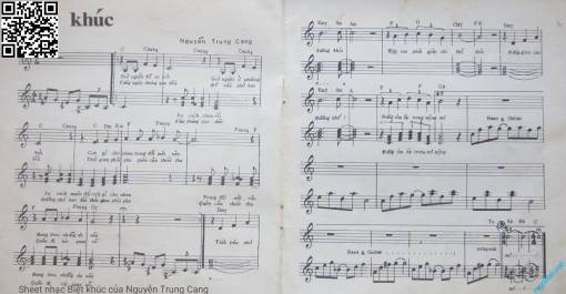 Sheet PDF of Biệt khúc - Nguyễn Trung Cang