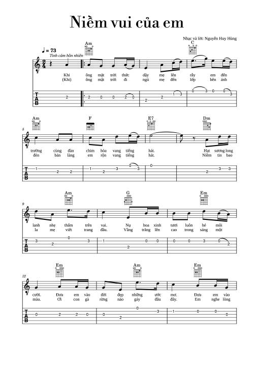 Niềm vui của em - Nguyễn Huy Hùng