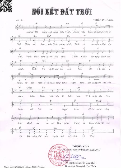 Sheet PDF of Nối kết đất trời