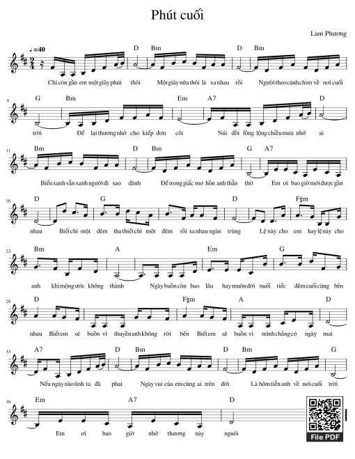 Phút cuối - Lam Phương