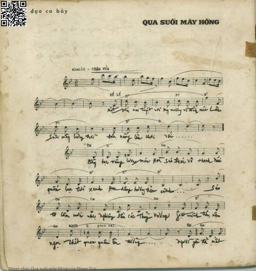 Sheet PDF of Qua suối mây hồng