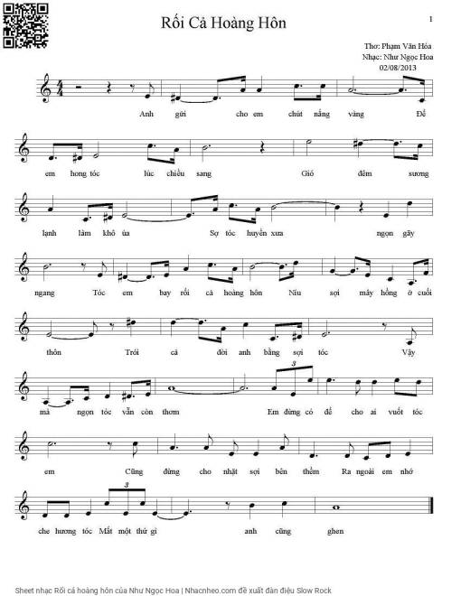 Sheet PDF of Rối cả hoàng hôn