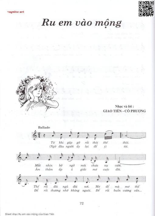 Sheet PDF of Ru em vào mộng