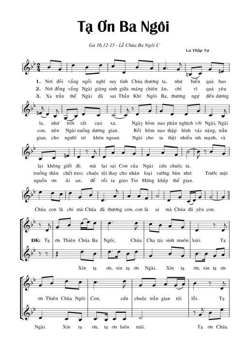 Tạ ơn Ba Ngôi (năm C)