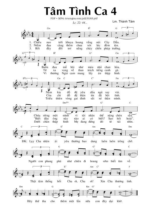 Tâm tình ca 4 - Lm. Thành Tâm