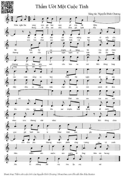 Sheet PDF of Thấm ướt cuộc tình