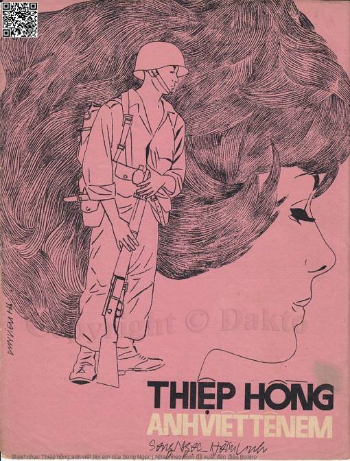 Sheet PDF of Thiệp hồng anh viết tên em