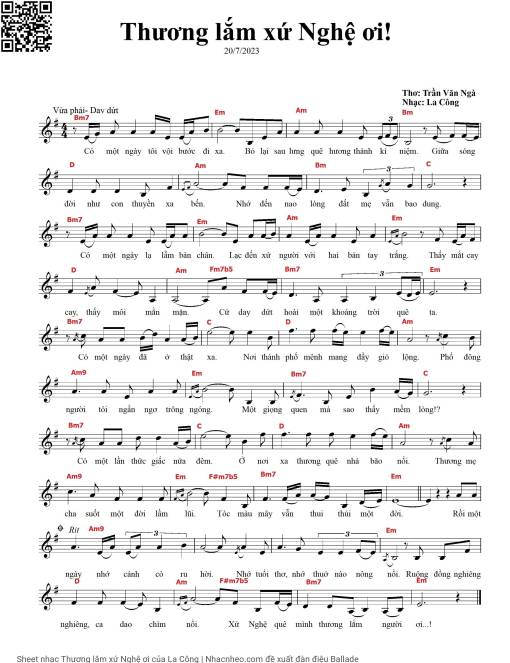 Thương lắm xứ Nghệ ơi