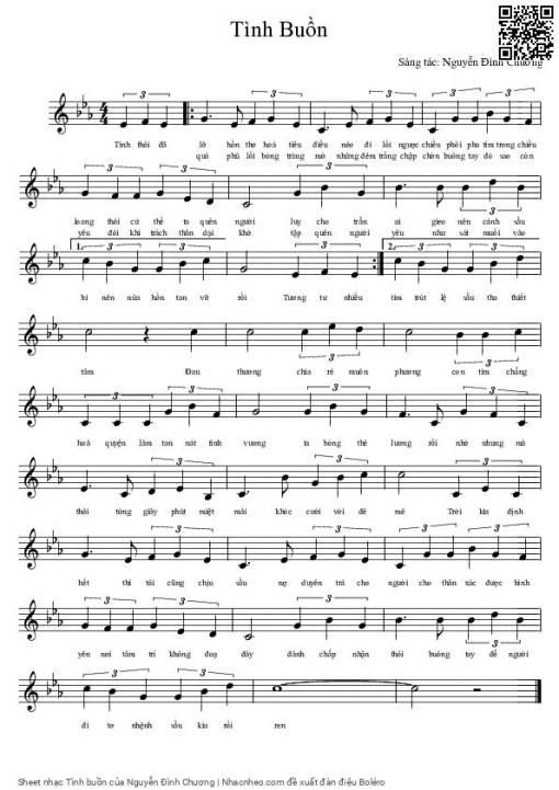 Tình buồn - Nguyễn Đình Chương