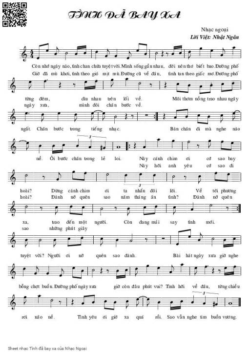 Tình đã bay xa - Nhạc Ngoại