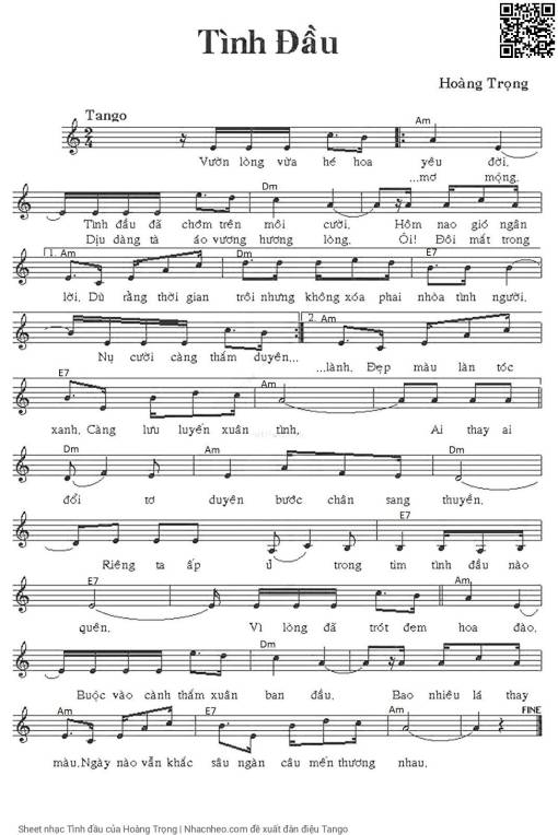 Tình đầu - Hoàng Trọng