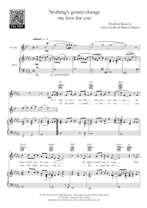 Tình mãi không rời (Nothing gonna change my love for you)