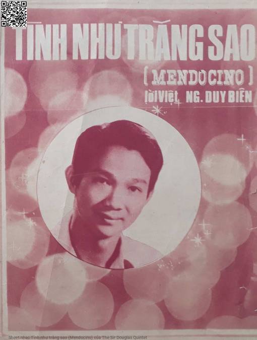 Sheet PDF of Tình như trăng sao (Mendocino)