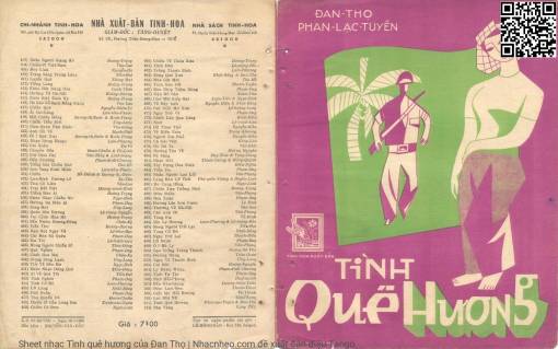 Sheet PDF of Tình quê hương