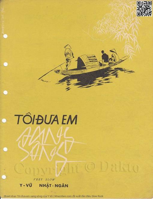 Sheet PDF of Tôi đưa em sang sông