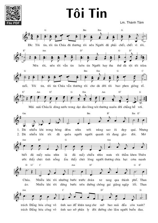 Tôi tin - Lm. Thành Tâm