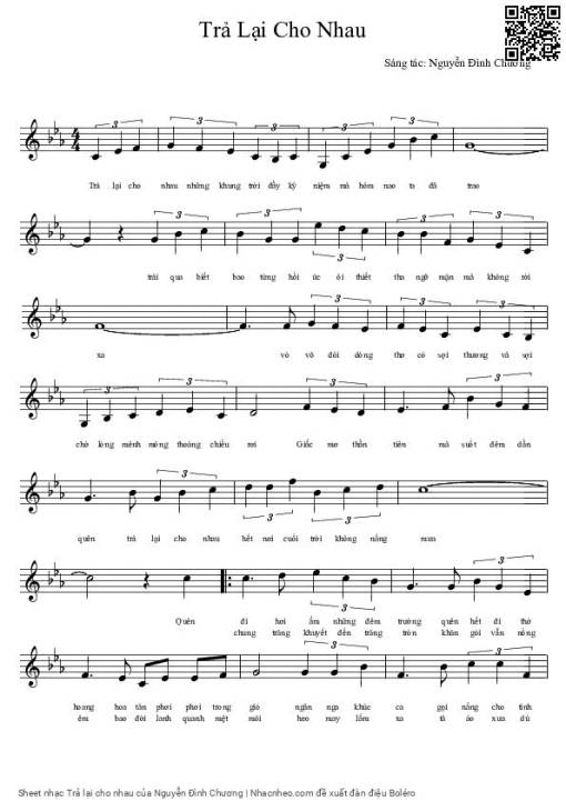 Sheet PDF of Trả lại cho nhau