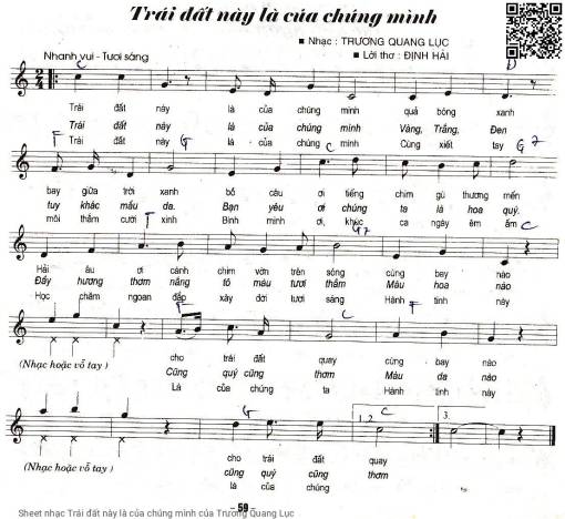 Sheet PDF of Trái đất này là của chúng mình