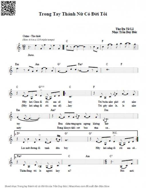 Trong tay thánh nữ có đời tôi